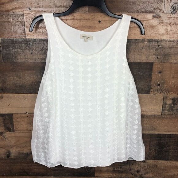 Via Signoria Blouse Lace Overlay Ivory Small - Picture 5 of 8